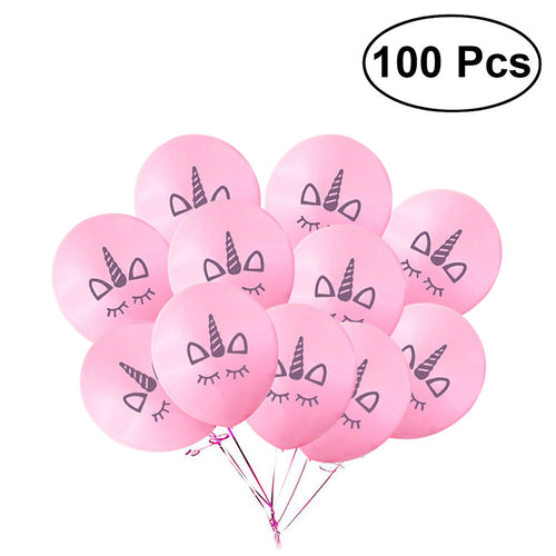 100Pcs 10Inch Unicorn Latex Balloons Rubber Balloon Party Decorations for Wedding Birthday Baby Shower